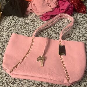 Badgley Mischka Pink Vegan Leather Bag